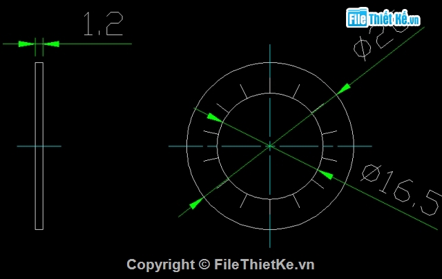 Bản vẽ chi tiết,Bản vẽ autocad,Serrated khóa máy